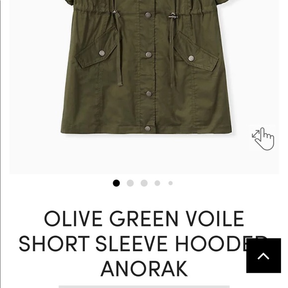 Torrid Olive Anorak - Picture 2 of 8